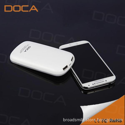 DOCA T50 Power bank external battery portable battery 5000mAH for smartphone